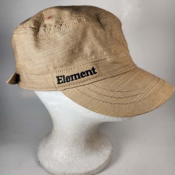 Element Other - ELEMENT Cap Hat Beige Skateboard Pick Your Poison Lined Logo One Size Cotton